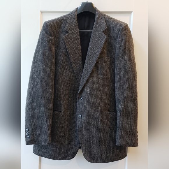 Cricketeer grey textured men's rustic suit jacket - Picture 2 of 12